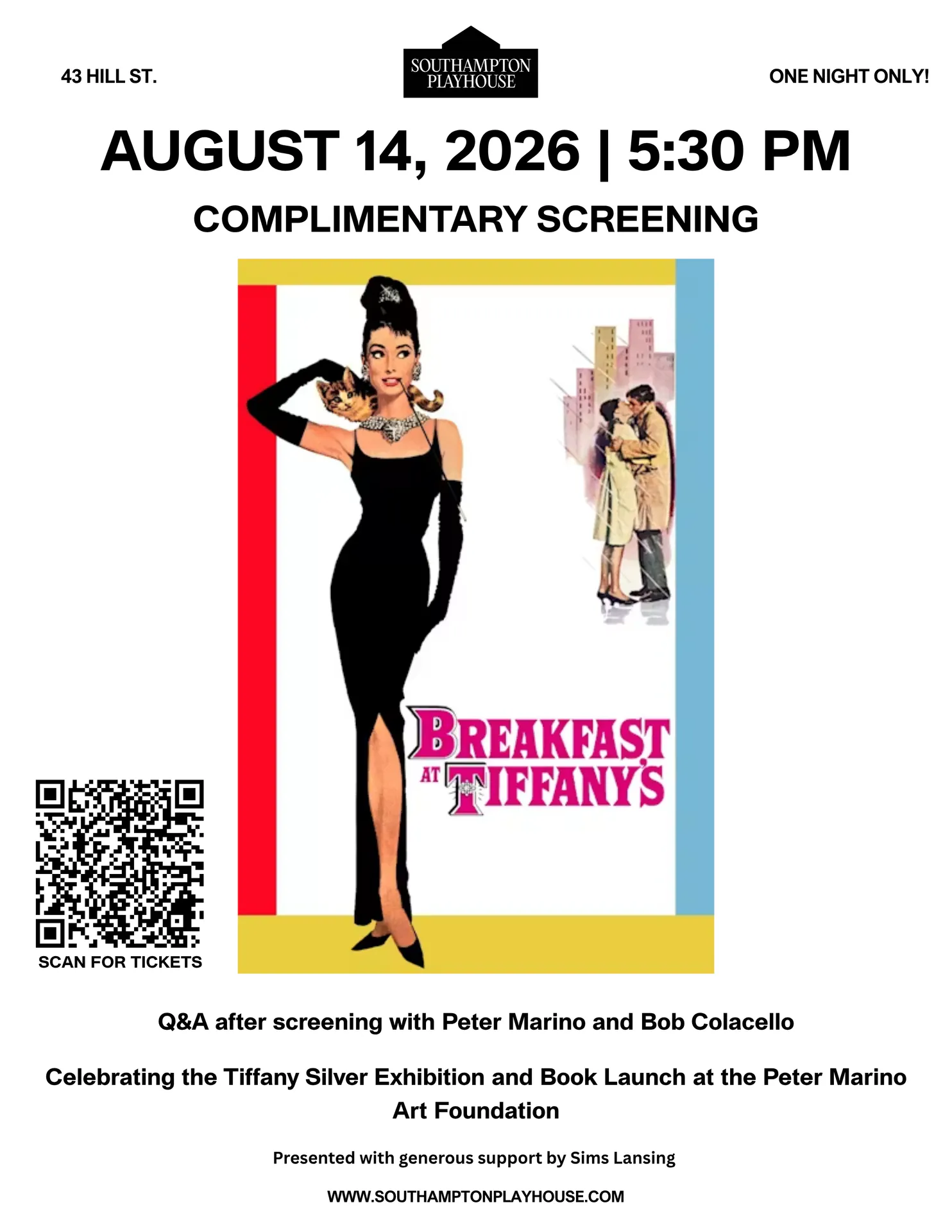 Southampton Playhouse: Breakfast at Tiffany’s